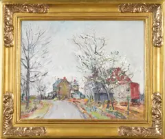 Untitled by Walter Emerson Baum, oil on canvas board, sold Nov 2025