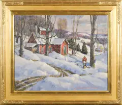 Untitled by Donald Allen Mosher, oil on canvas, sold Nov 2025