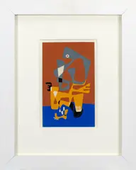 Untitled by Steve Wheeler, tempera on board, sold Jan 2026