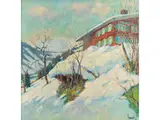 Herrlicher Winter by Edward Cucuel, oil on canvas, sold Mar 2019