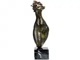 Mädchentorso mit Langem Haar by Clemente Ochoa, bronze, offered Sep 2015