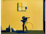 Untitled by Liu Ye, 1964, color screenprint, offered Apr 2016