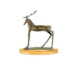 Hirsch by Hans Karl Burgeff, bronze, sold Dec 2023