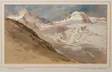 Furtschagelspitze und Mösele vom Furtschagelhaus aus by Edward Harrison Compton, watercolor, sold Jun 2020