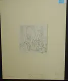 Studienblatt mit italienischen Figurenstudien, recto und verso by Gustav Heinrich Naecke, pencil, sold Jun 2020