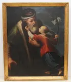 Joachim mit Maria im Kindesalter by Alpenländisch, 18.Jh., oil on canvas, offered Jun 2020