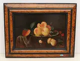 zugeschrieben Stillleben mit Früchten auf einem Zinnteller by Joseph Fischer, oil on panel, sold Jun 2020
