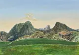 Landschaft bei Wehlen by Heinz Plank, 1970, oil, offered Jun 2020