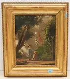 zugeschrieben Die Töchter des Künstlers by René Vétault, 1861, oil on canvas, sold Jun 2020