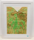 Ohne Titel" (Grün) by Dario Álvarez Basso, 1999, gouache, offered Jun 2020