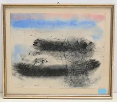 Ohne Titel by Georg Gresko, 1960, mixed media, offered Jun 2020