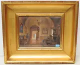 Jagdzimmer by Hermann Molzer, watercolor, sold Jun 2020