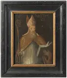Innerschweiz, wohl Kloster Muri, 18.Jh by Kleines Andachtsbild, oil on copper, sold Jun 2020