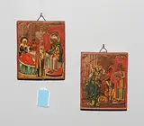 Russisch, 19.Jh by Lot: 2 kleine Heiligenikonen, tempera, sold Jun 2020