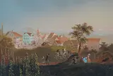 Blick auf ein Winzerdorf (Kt by Arnold Jenny, watercolor, offered Jun 2020