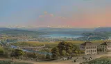 Zürich von der Waid aus gesehen by Heinrich Siegfried, aquatint, sold Jun 2020