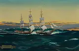 Ship Ben Voirlich", 1952 by Ricco, oil on canvas, sold Jun 2020
