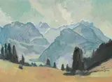 Schwendetal, 1935 by Carl Walter Liner, oil on canvas, sold Jun 2020