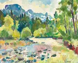 Wissbach mit Blick zum Alpstein by Carl Walter Liner, oil on canvas, sold Jun 2020