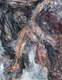 Canyondancer", 1987/91 by Martin Disler, oil on canvas, sold Jun 2020