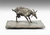 Sich kratzende Geiss" (oder "Kratzgeiss") by Rolf Brem, 1984, bronze, sold Jun 2020