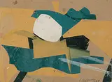 Ohne Titel by Serge Brignoni, 1975, collage, offered Jun 2020