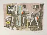 Die Balletteusen by Alois Carigiet, 1967, color lithograph, sold Jun 2020