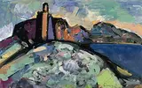 Auf Korsika by Carl Walter Liner, gouache, sold Jun 2020