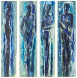Drei Frauen und ein Mann by Dorothée Rothbrust, 2003, drawing, sold Jun 2020