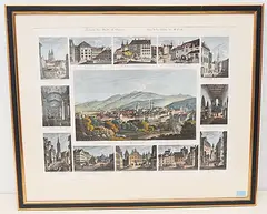 Ansicht der Stadt St. Gallen und der innern Theile derselben by St. Gallen, aquatint, sold Jun 2020