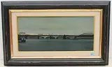 Brücke über die Themse, 1975 by Jacques Fuchs, oil on canvas, sold Jun 2020