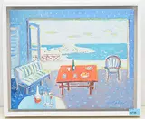 Morgendlich", 1998 by Tobias Schiess, oil on canvas, sold Jun 2020