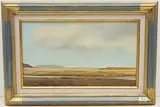 Perros Guirec", der Strand bei Ebbe by Jean-Pierre Stauffer, oil on canvas, sold Jun 2020
