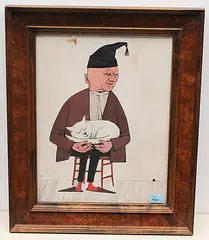Wachtablösung by Wolf Barth, gouache, sold Jun 2020