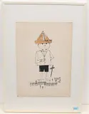 Kind, Soldat spielend by Wolf Barth, gouache, offered Jun 2020
