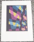 Komposition by Hans Hinterreiter, 1977, color screenprint, sold Jun 2020