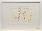Browsing Gerenuk by Fritz Hug, 1968, watercolor, sold Jun 2020