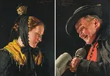 Gegenstücke: Bildnis einer jungen Frau in Tracht / eines Herrn mit Bierhumpen by Carl Kronberger, oil on panel, sold Mar 2020