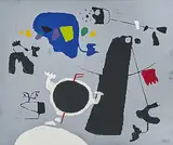 Kosmische Geste by Willi Baumeister, 1950, color screenprint, sold Mar 2020