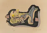 Gélinotte (Junges Masthuhn) by Georges Braque, 1960, color lithograph, sold Mar 2020
