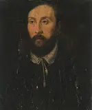Nachfolger Portrait eines Mannes mit weissem Kragen by Corneille de Lyon, oil on panel, sold Mar 2020