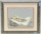 Fisch in einer Schale by Adriano Spilimbergo, oil on canvas, offered Mar 2020
