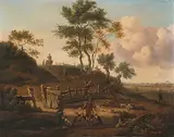 nach Dünenlandschaft mit Falknern by Jan Wijnants, oil on canvas, offered Mar 2020