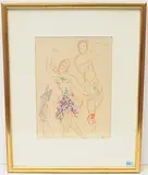 Le Ballett by Marc Chagall, color lithograph, sold Mar 2020