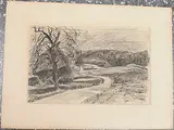 Weglandschaft by André Dunoyer de Segonzac, ink, offered Mar 2020