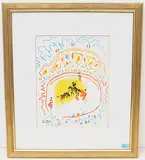 La petite Corrida by Pablo Picasso, 1957, color lithograph, sold Mar 2020