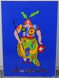 Miss Helvetia by Niki de Saint Phalle, color screenprint, sold Mar 2020