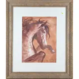 Stallion by Dario Campanile, monotype, sold Dec 2022