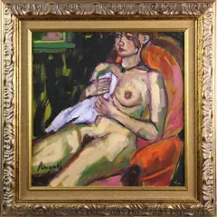 Untitled by Jae Dougall, oil on canvas, sold Dec 2022
