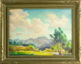 Rich Valley by Orpha Klinker, oil on masonite, sold Jan 2023